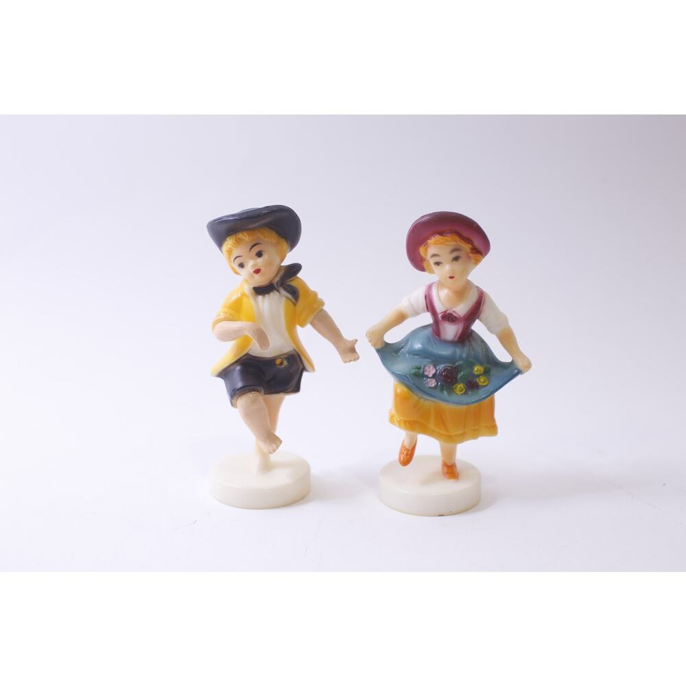 Dancing Boy and Girl, Figurines, Hard Plastic, Incomplete, ~ 250521-WH 282